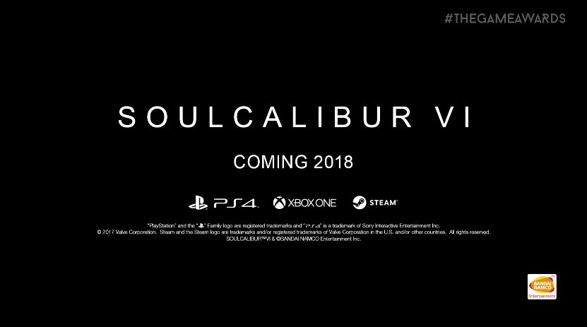 【朗報】PS4/One/PC 『ソウルキャリバー6』が発表！2018年に発売予定